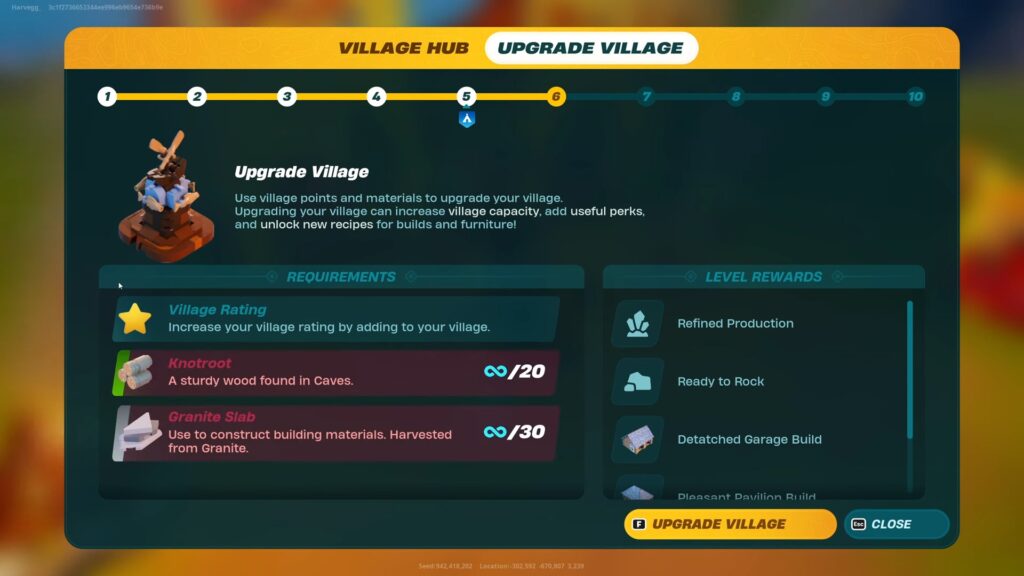 LEGO Fortnite: How to increase Village Rating quickly 3