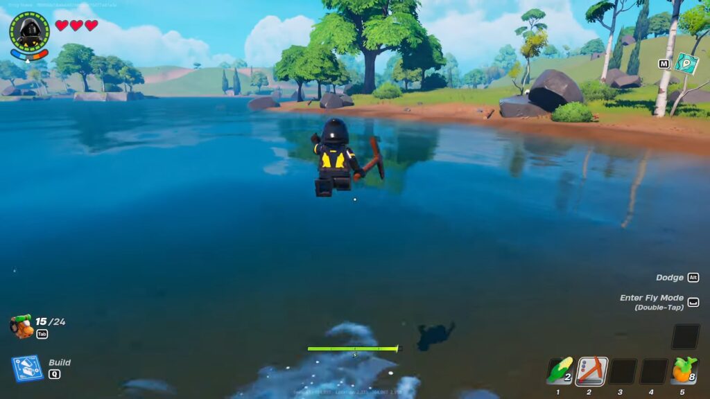 LEGO Fortnite: How to cross water and rivers 3